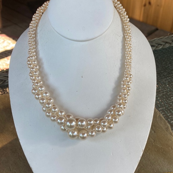 RMN Jewelry Pearl Necklace Twisted Multi Strand Graduated Poshmark
